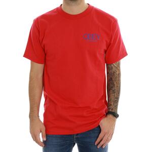 T-SHIRT LUCKY CAT OBEY ROSSO